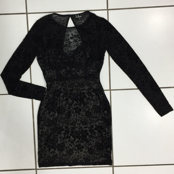 Host Pick ✨Lulus Backless Velvet Print Dress - Picture 5 of 7